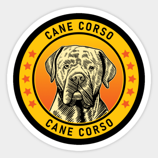 Cane Corso Dog Portrait Sticker